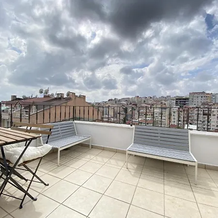 Flat W Terrace 10 Min To Citys Mall And Taksim איסטמבול